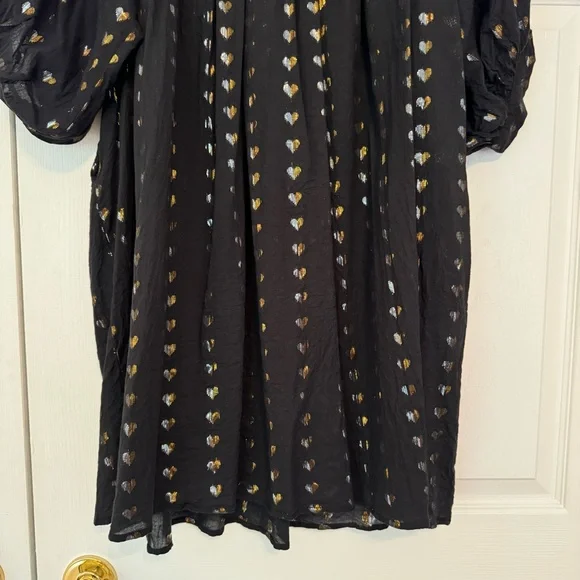 Never A Wallflower Black Heart of Gold High Neck Dress XXL - Picture 7 of 13